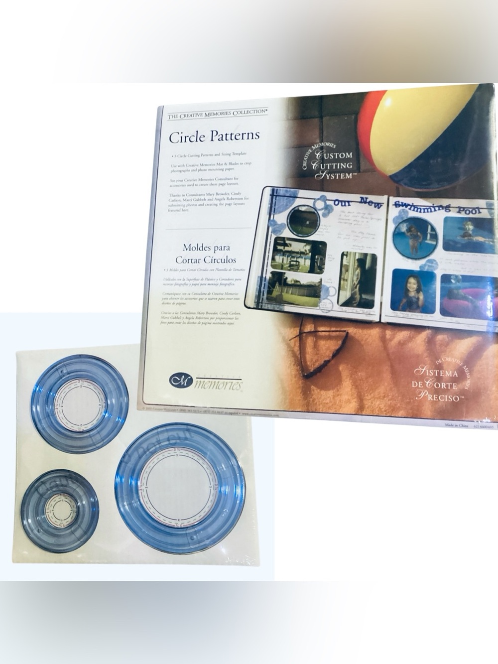 Creative Memories Custom Cutting System - Circle Patterns Scrapbooking Tools NEW